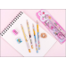 Mini estuche con accesorios de papeleria , 5 piezas de accesorios  MAYOREO B20