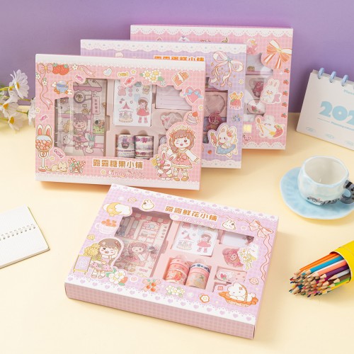 Kit de diario para niñas, juego de diario para niñas, juego de diario kawaii ,MAYOREO  B220