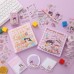 Set con estampado de dibujos animados y papelería regalo con dibujos animados con estampado de niña cinta washi y pegatina & set regla para escuela , MAYOREO B242