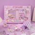 Set con estampado de dibujos animados y papelería regalo con dibujos animados con estampado de niña cinta washi y pegatina & set regla para escuela , MAYOREO B242
