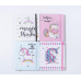 Cuaderno de unicornio de tamaño  A5:14.5*21cm , tapa dura , MAYOREO  B74