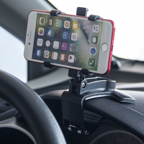 Soporte para teléfono móvil para coche con clip ajustable para visor o tablero, brazo flexible y diseño seguro para mantener tu smartphone venta al por mayor BA-C73