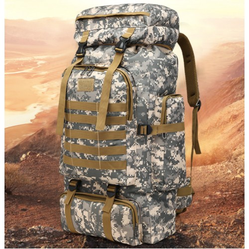 Mochila para senderismo y montañismo Camuflaje BAG36