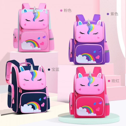 Mochilas escolar para infantil con diseño de unicornios   BAG70