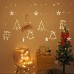 Cortina de luces LED navideñas decorativas de estrellas y figuras. Venta al por mayor BD-0103A-1
