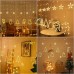 Cortina de luces LED navideñas decorativas de estrellas y figuras. Venta al por mayor BD-0103A-1