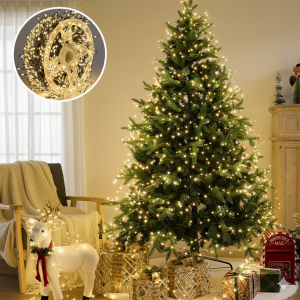 Guirnalda de luces LED de 20 metros, serie de luces navideñas para decoración 600 LEDS. Venta por mayoreoBD-0106A