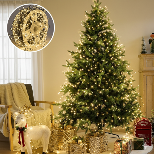 Guirnalda de luces LED de 20 metros, serie de luces navideñas para decoración 600 LEDS. Venta por mayoreoBD-0106A