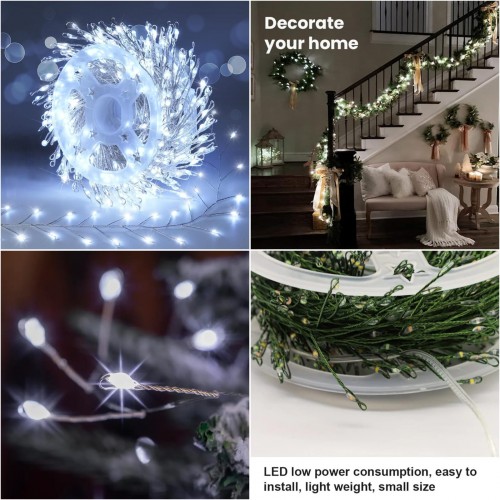 Luces LED decorativas navideñas 20metros 600 leds, guirnalda luminosa para interiores y exteriores, bajo consumo, venta por mayoreo