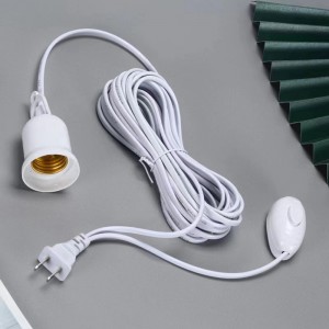 Extensión con socket de 3 metros para foco, ideal para instalar iluminación de forma práctica en hogar, negocio, taller, bodega, cocina o área de trabajo. Por Mayoreo  HC0223