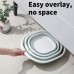 Lavabo plegable de silicona multiusos, colores surtidos, ideal para cocina o camping venta por mayoreo BH-21110