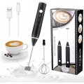 Batidor eléctrico portátil con carga USB de acero inoxidable multifuncional al por mayor DDQ-011