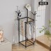 Perchero multifuncional con ganchos y barra para ropa, diseño vertical compacto, ideal para mayoreo, BH-21245