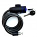 Candado de anillo con cable de acero reforzado, flexible y resistente para bicicletas. Venta por mayoreo BH-21290
