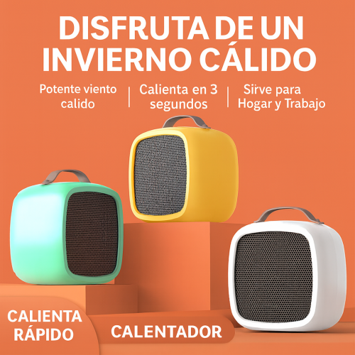 Calefactor eléctrico portátil de bajo consumo – Mini calentador de aire con ventilador interno y protección contra sobrecalentamiento – Ideal para hogar, oficina o dormitorio Venta al por mayor  BH-21302