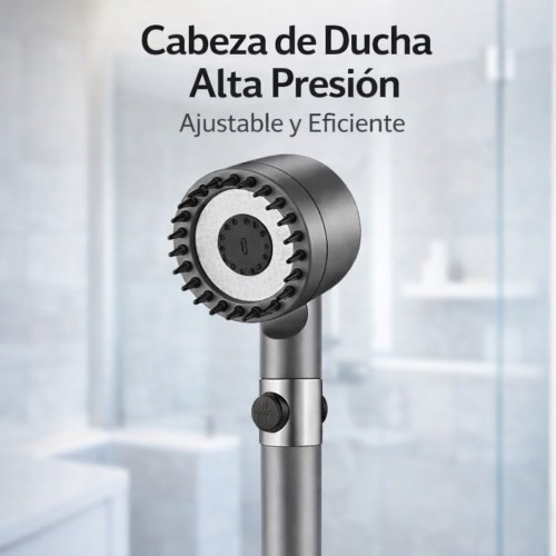 Regadera de Ducha Alta Presión Ajustable Metálica por Mayoreo - BH-21319 Regadera de Ducha Alta Presión Ajustable Metálica por Mayoreo - BH-21319