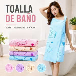 Toalla de baño tipo vestido por mayoreo