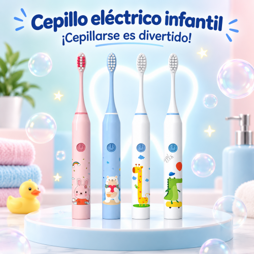 Cepillo de dientes eléctrico con diseño de dibujos animados para niños, ideal para el hogar y los viajes, con cerdas suaves. Venta al por mayor Cepillo de dientes eléctrico con diseño de dibujos animados para niños, ideal para el hogar y los viajes, con cerdas suaves. Venta al por mayor