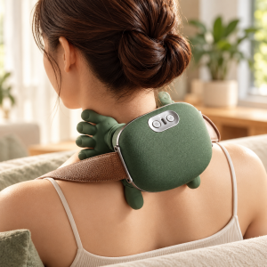 Masajeador Eléctrico con Forma de Tortuga, Compresa Caliente, Masaje por Imitación Manual y Controles Integrados – Por Mayoreo