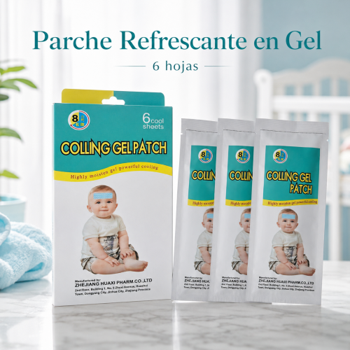 Parche antipirético refrescante para niños con 6 piezas por caja. Fácil de aplicar y práctico. Venta por mayoreo Parche antipirético refrescante para niños con 6 piezas por caja. Fácil de aplicar y práctico. Venta por mayoreo