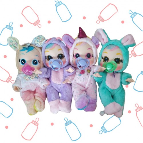 Bebes llorones chico con sonido chico 27 cm