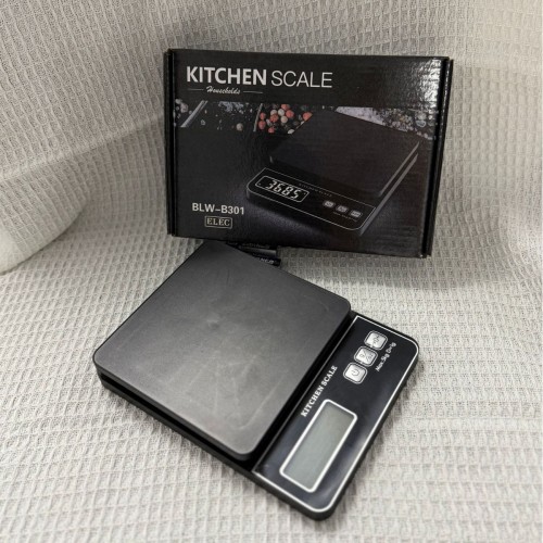 Báscula electrónica de cocina con pantalla digital de alta precisión, capacidad de hasta 5 kg con incrementos de 1 g