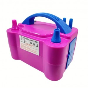 Bomba eléctrica infladora de globos con doble boquilla, rápida y práctica para decorar fiestas y eventos VENTA AL POR MAYOR  1983-1