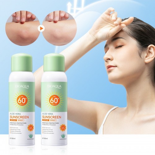 Bloqueador solar en spray FPS 60 – Protector facial y corporal de rápida absorción – Textura ligera, resistente al agua e hidratante para uso diario Venta al por mayor  BQY33208
