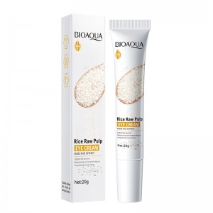 Contorno de Ojos BIOAQUA Rice Raw Pulp en Crema con Extracto de Arroz – Hidratación y Suavidad – Venta por Mayoreo BQY37398