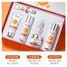 Set de cuidado facial Bioaqua con vitamina C, kit de limpieza, sérum, crema y loción hidratante, aclara manchas y nutre la piel, venta por mayoreo BQY41081