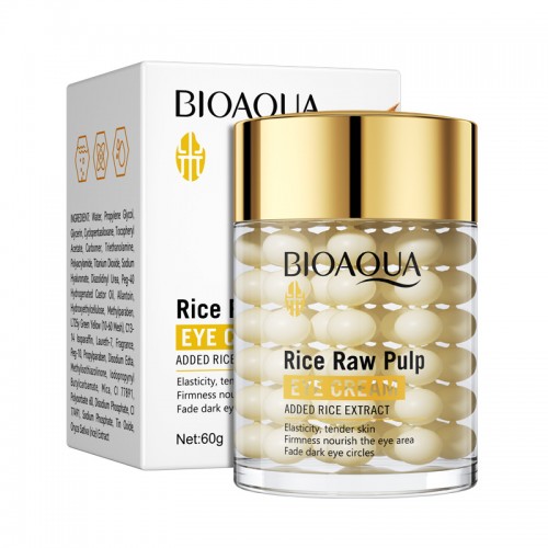 Contorno de Ojos BIOAQUA Rice Raw Pulp con Extracto de Arroz Reduce Ojeras y Nutre Venta por Mayoreo BQY48188