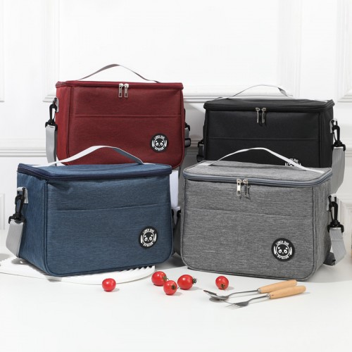 Lonchera térmica grande tipo lunch bag con correa y cierre reforzado - Venta por mayoreo - BW03-TT Lonchera térmica grande tipo lunch bag con correa y cierre reforzado - Venta por mayoreo - BW03-TT