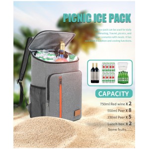 Mochila bolsa de hielo fresca bolsa de vino de gran capacidad al aire libre bolsa de almuerzo de moda bolsa de picnic portátil por mayoreo BW20