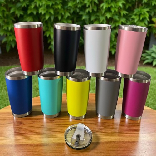 Vaso térmico con tapa de acero inoxidable por mayoreo BWB-1749