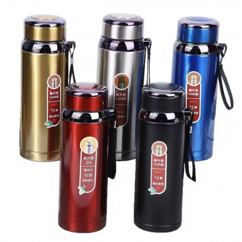 Termo acero inoxidable de 1000ml. Colores variados. Venta por mayoreo. BWB-1795