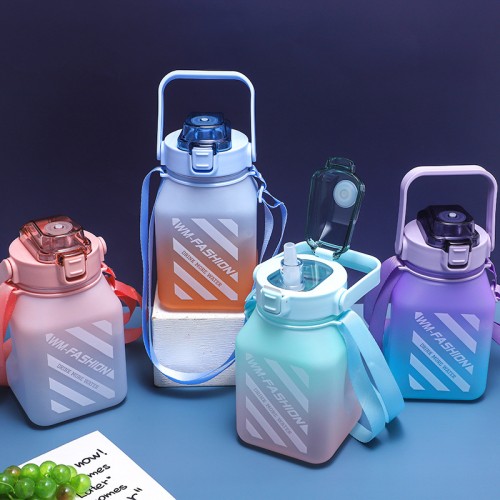  Botella De Agua De Gradiente De Gimnasio Termo Gran Capacidad DE 2L , MAYOREO BZ6122