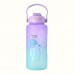 Juego de botellas de agua 2000ml + 800ml con pegatinas BZ6155