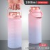 Botella de agua de plastico deportiva resiste a altas temperaturas 2 L , MAYOREO BZ672