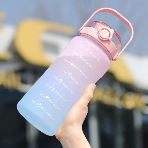 Botella de agua de plastico deportiva resiste a altas temperaturas 2 L , MAYOREO BZ672