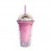 Vaso de acrilico con tapa y luz led capacidad de 450ml , MAYOREO BZ719