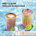Vaso térmico reutilizable con tapa abatible y lector de temperatura 420ml, vaso portátil que mantiene la temperatura de bebidas, para niños y jóvenes. Venta Por Mayoreo BZ822