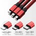 Cable de carga diseño 3 en 1 incluye conectores Type-C, Micro USB y Lightning, ideal para teléfonos Android y iPhon. Venta al por mayor CDX-5016