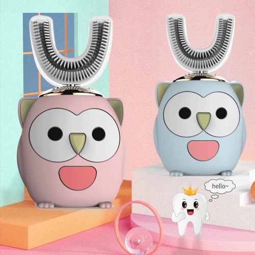 cepillo de dientes infantil eléctrico con 5 modos de vibración, luz azul desinfectante, temporizador 60 segundos, carga USB, mayoreo CEP13