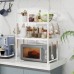 Organizador de cocina doble nivel para microondas y alacena venta por mayoreo CFJ-1203