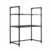 Organizador de cocina doble nivel para microondas y alacena venta por mayoreo CFJ-1203