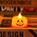 Velas de luz LED de calabaza para Halloween velas decorativas. Venta por mayoreo CJ-01012