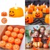 Velas de luz LED de calabaza para Halloween velas decorativas. Venta por mayoreo CJ-01012