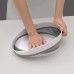 Escurridor plegable de silicona, 2 niveles con almacenamiento de agua, diseño compacto, ideal para cocina, fácil de guardar, venta por mayoreo, CJ-2068