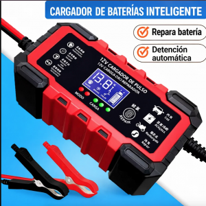 Cargador inteligente de batería 12V 6A con pantalla digital, ideal para automóvil para talleres, refacciones y venta al por mayor. CL-2019