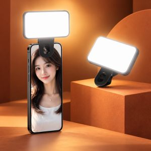Mini Luz LED de Relleno para Celular con Clip Ángulo Ajustable por Mayoreo